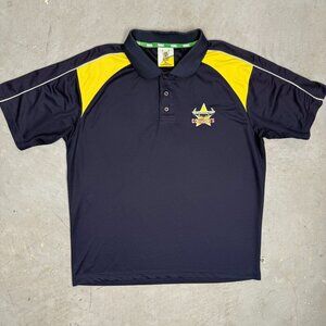 NRL North Queensland Cowboys Polo Shirt Rugby Team Blue XL